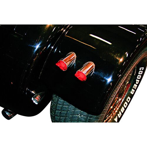 LED taillight Nose Ø 44mm with license plate lighting