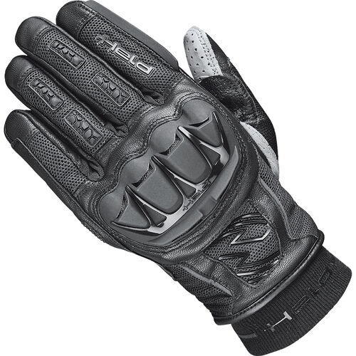 Motorcycle Gloves Tourer Held Sambia KTC leather/textile glove Black