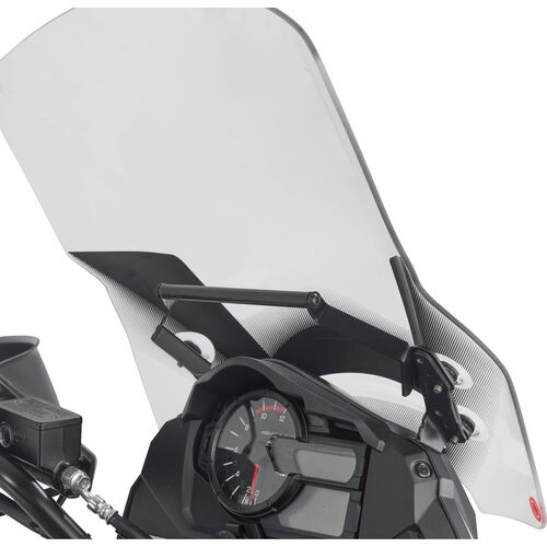 Motorrad Navi Stromversorgung Givi Navi-Haltestrebe am Windschild FB3114 für Suzuki Schwarz