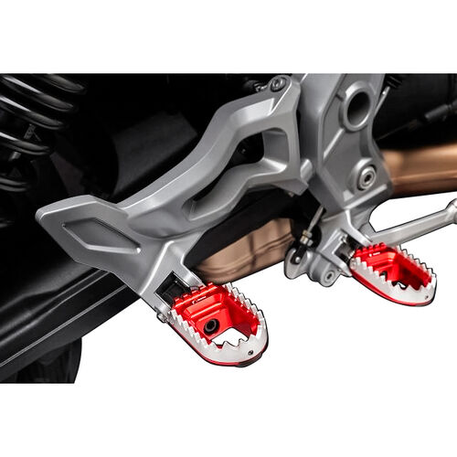 Motorcycle Footrests Rizoma adjustable footrest joints Ø22mm PE773B black for driver
