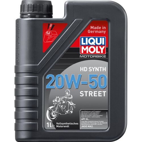 Motorcycle Engine Oil Liqui Moly Motorbike 4T HD 20W-50 Street 1 liter Neutral
