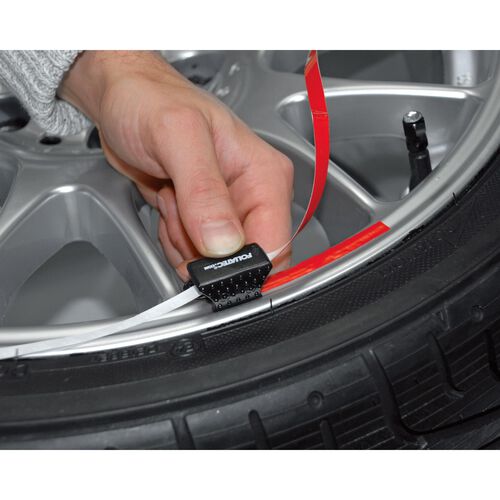 Wheel trim 6 mm incl. Assembly tool red