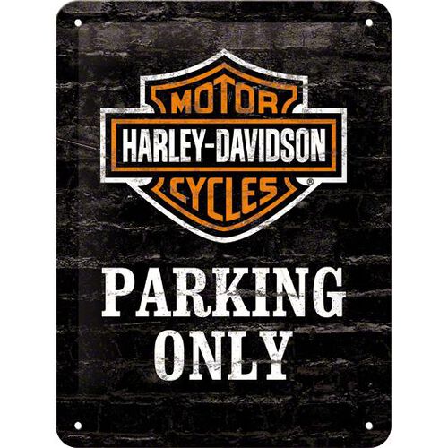 Blechschild 15 x 20 "Harley-Davidson Parking Only"