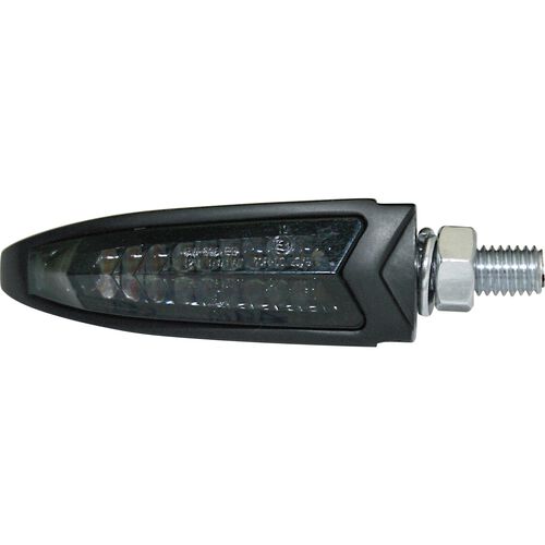 Motorcycle Rear Lights & Reflectors Highsider LED taillight/indicator pair ARC M8 black, tinted
