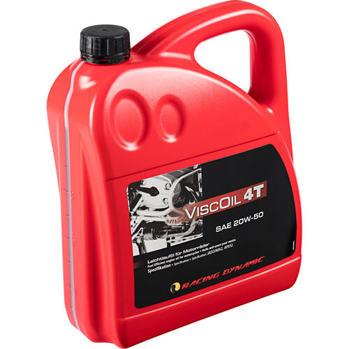 Motorcycle Engine Oil Racing Dynamic engine oil Viscoil 4T SAE 20W-50 mineral 4000 ml Neutral