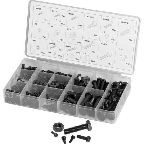 Screws & Small Parts Hi-Q Tools hexagonal screw set 240 pieces Brown