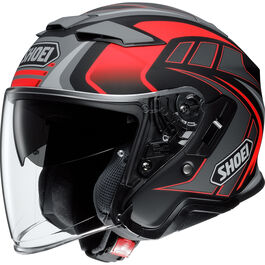 Open Face Helmets Shoei J-Cruise II Red