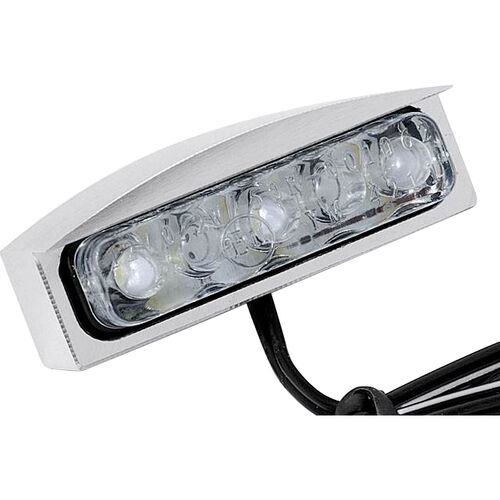 LED license plate light aluminum silver