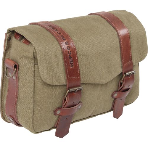 Motorbike Saddlebags Hepco & Becker saddle bag Legacy Canvas for C-Bow piece M, 8 liters green Grey