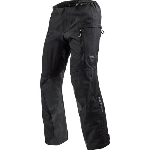 Motorcycle Textile Trousers REV'IT! Continent Leather-/Textile Pants Black