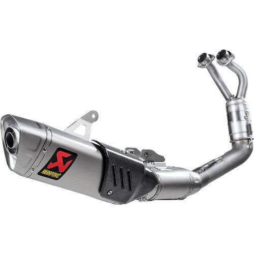 Motorcycle Exhausts & Rear Silencer Akrapovic complete exhaust system 2-1 titan for Yamaha YZF R7 2022- Blue