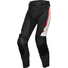 Sports leather combination trousers 2.1 black/white/red