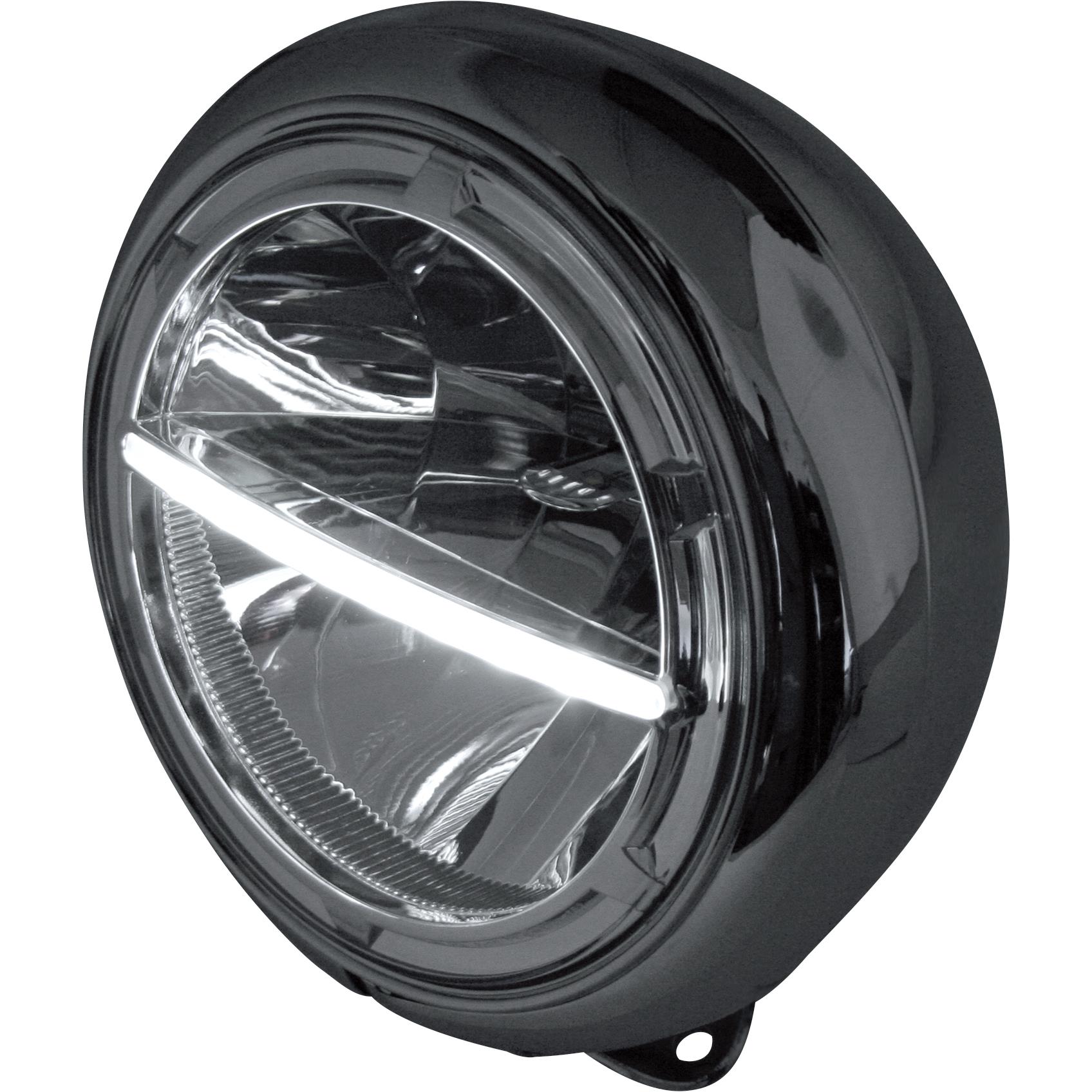 Voyage LED headlight 205 mm Harley chrome