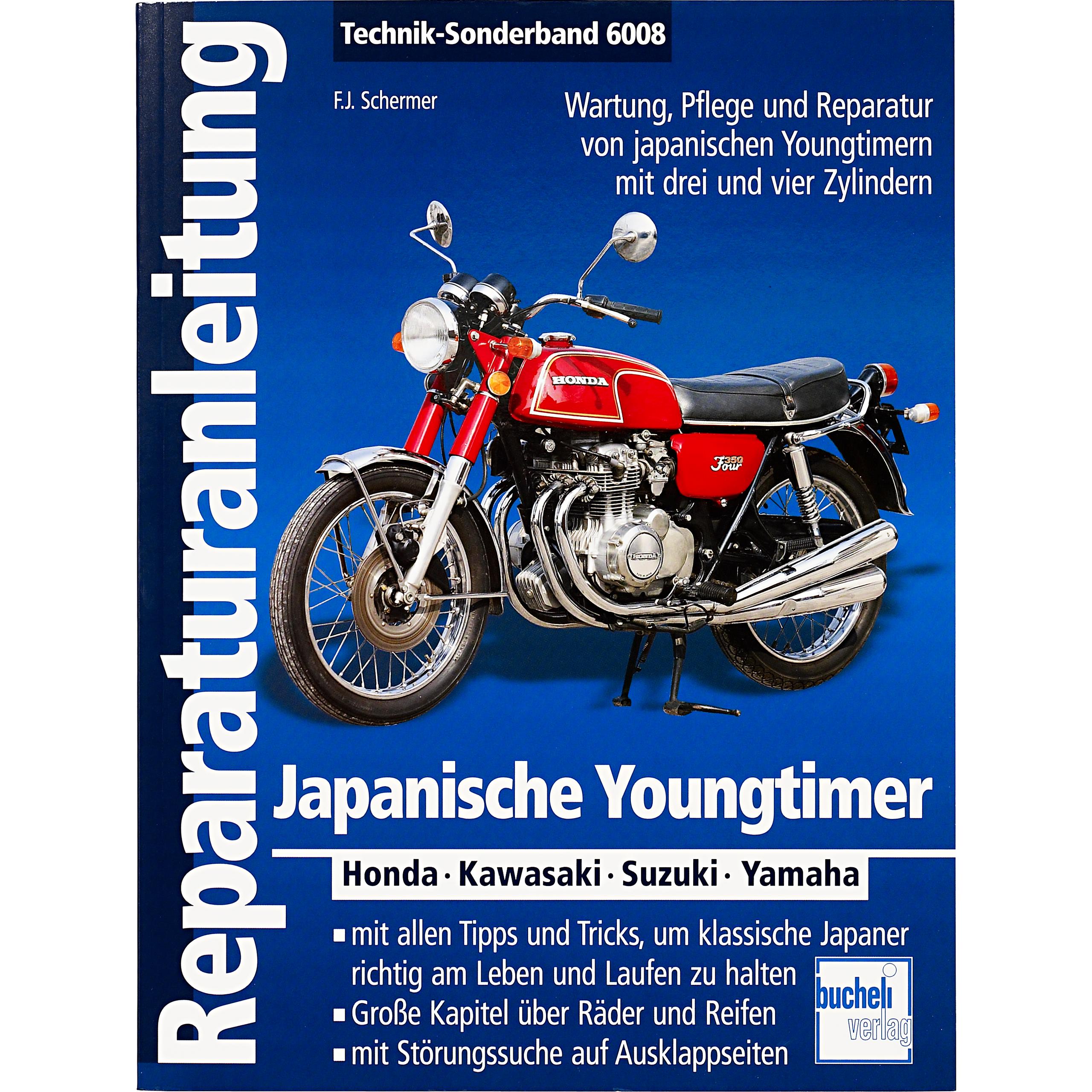 Motorbuch-Verlag Reparaturanleitung Bucheli japanische Youngtimer Schwarz  kaufen - POLO Motorrad