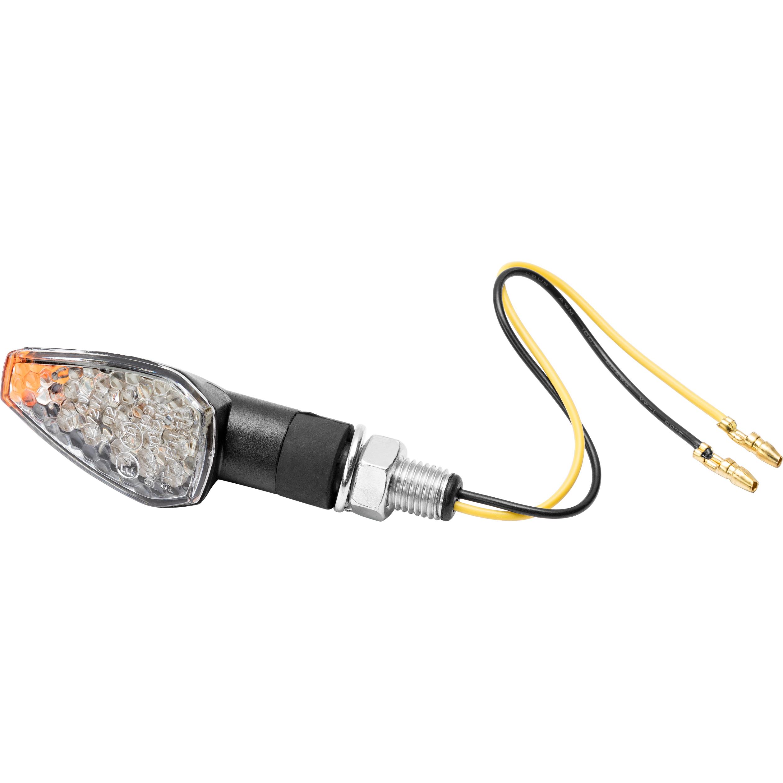 Spec-X LED-Blinker Noquattro Schwarz 10 mm Lang Paar