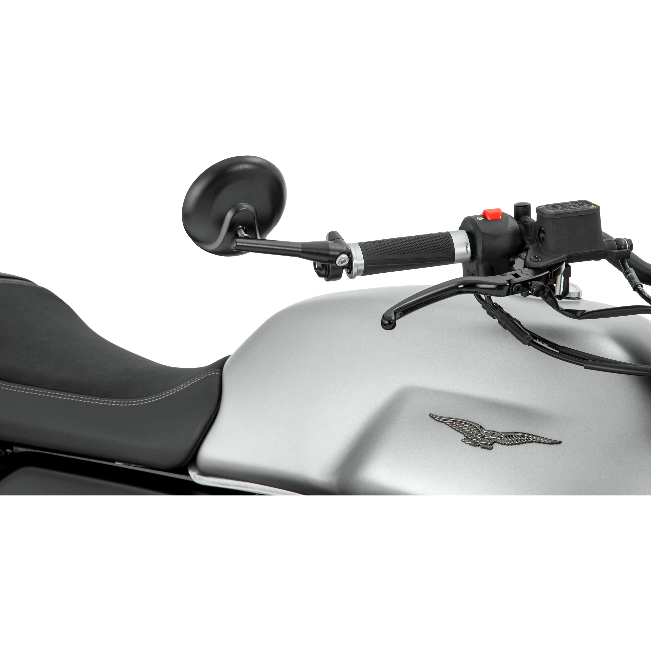 ZIEGER Motorradspiegel Lenkerendenspiegel SOLID 3 M8 kompatibel mit  Kawasaki schwarz