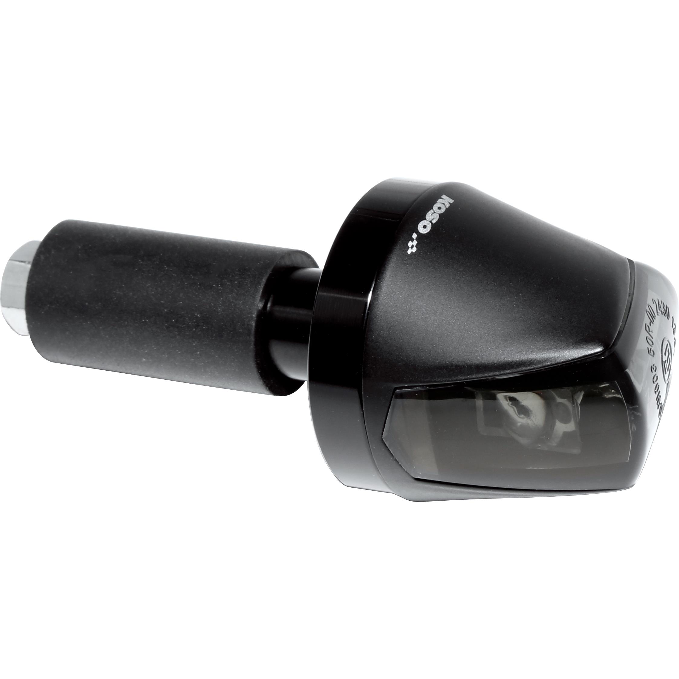 Universal Motorrad Lenkerenden - Hi-Power-LED Blinker Knight schwarz getönt  E-geprüft 2. Wahl