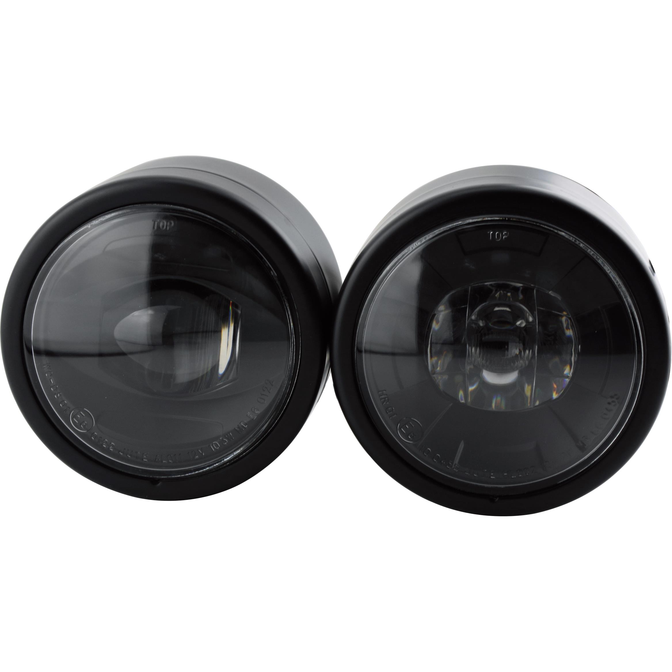 LED double headlights Twin Ø107mm black