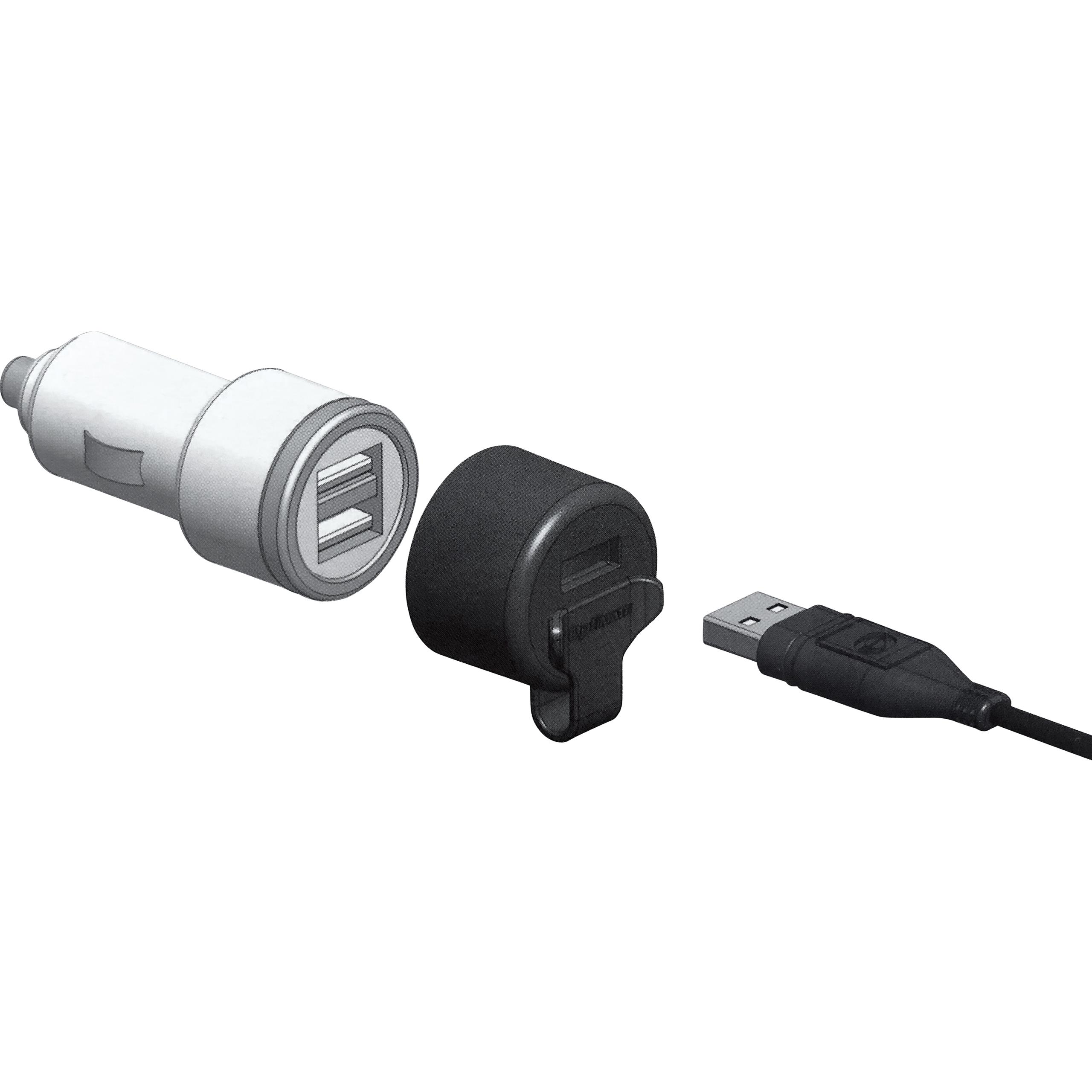 Baas Bikeparts Doppel USB Adapter 3,3A an ZIG Ø21mm mit