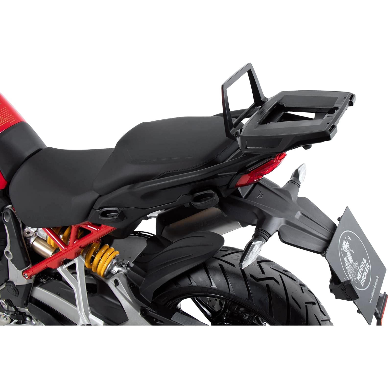 Hepco & Becker Gepäckbrücke Alurack schwarz für Multistrada V4 /S 2021-2024 - Motorradzubehör - Motorradgepäck