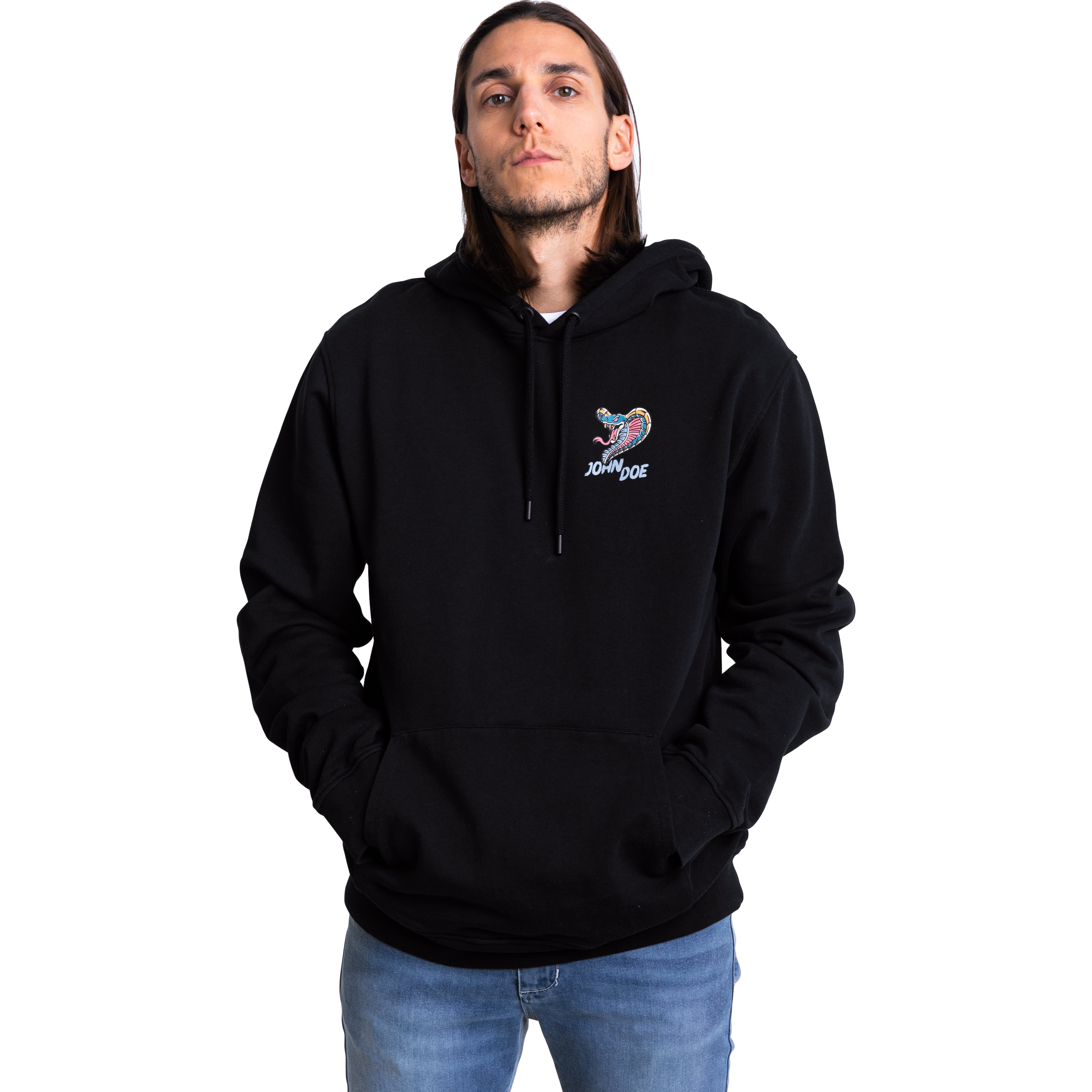 John Doe-Hoodie Snake II schwarz S-8021361999001008