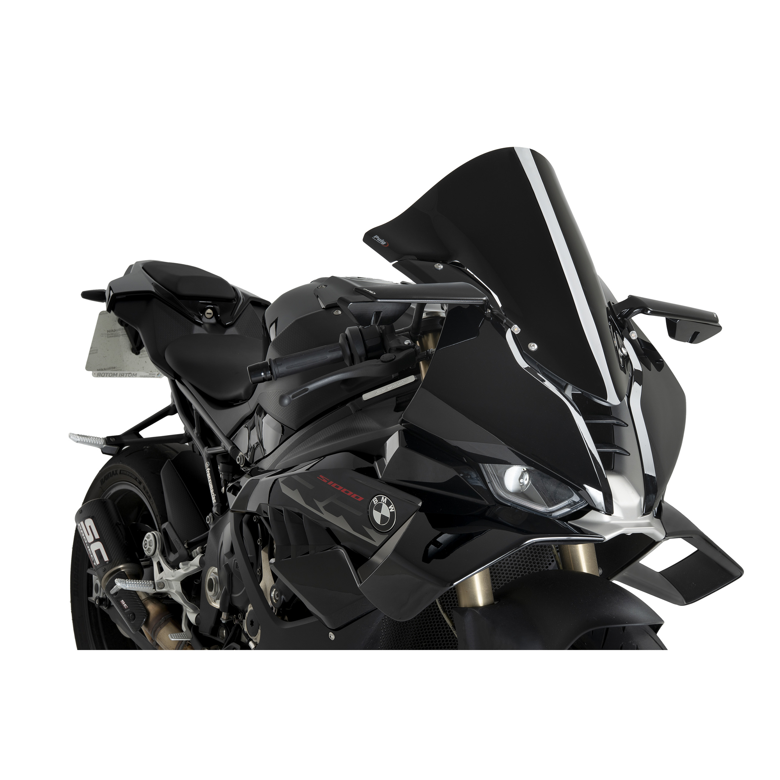 Puig Verkleidungsscheibe R-Racer schwarz für BMW M/S 1000 RR 2021 - Motorradteile & Ersatzteile - Verkleidungen & Abdeckungen