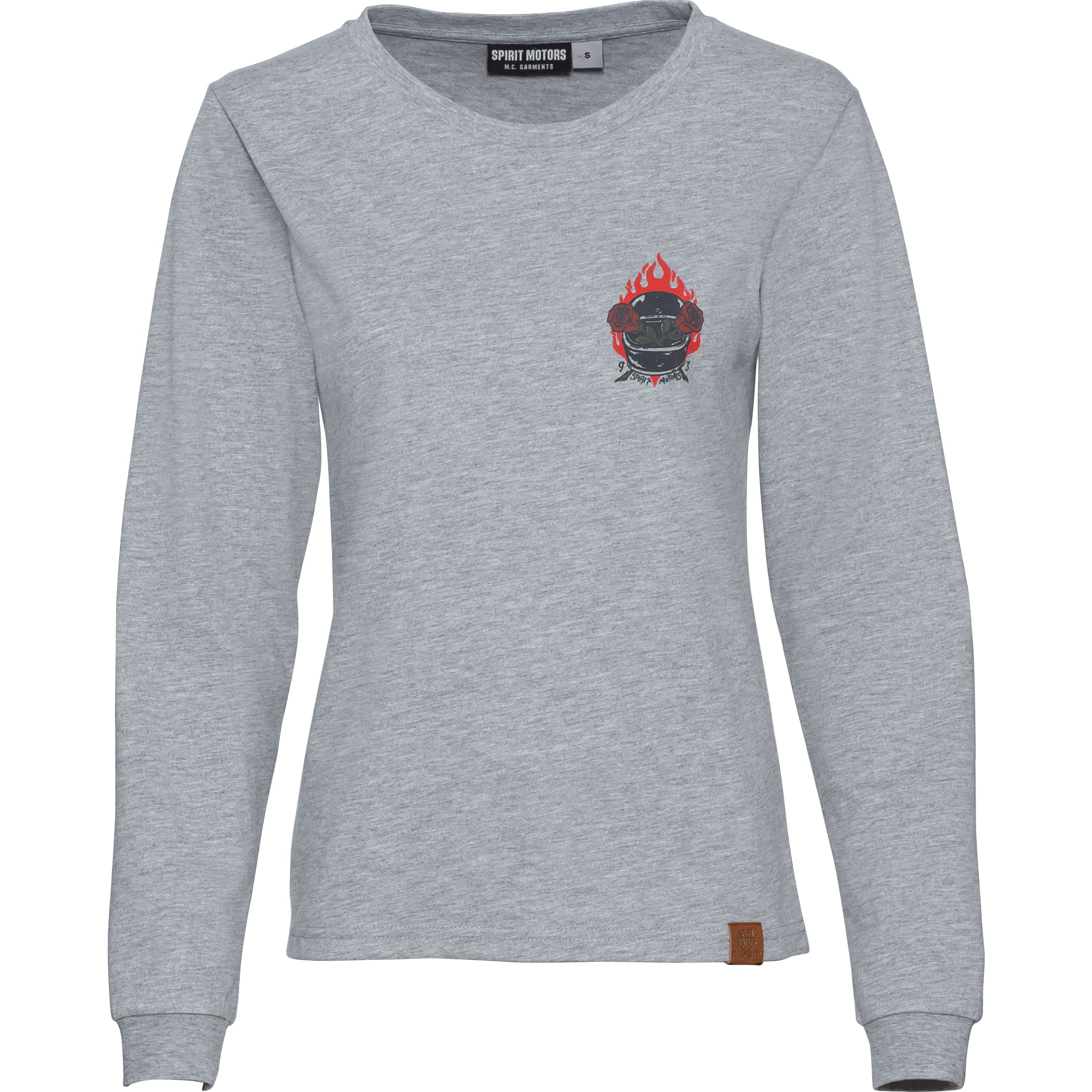 Spirit Motors Awesome Alexis Damen Longsleeve grau S - Motorradbekleidung - Freizeitbekleidung