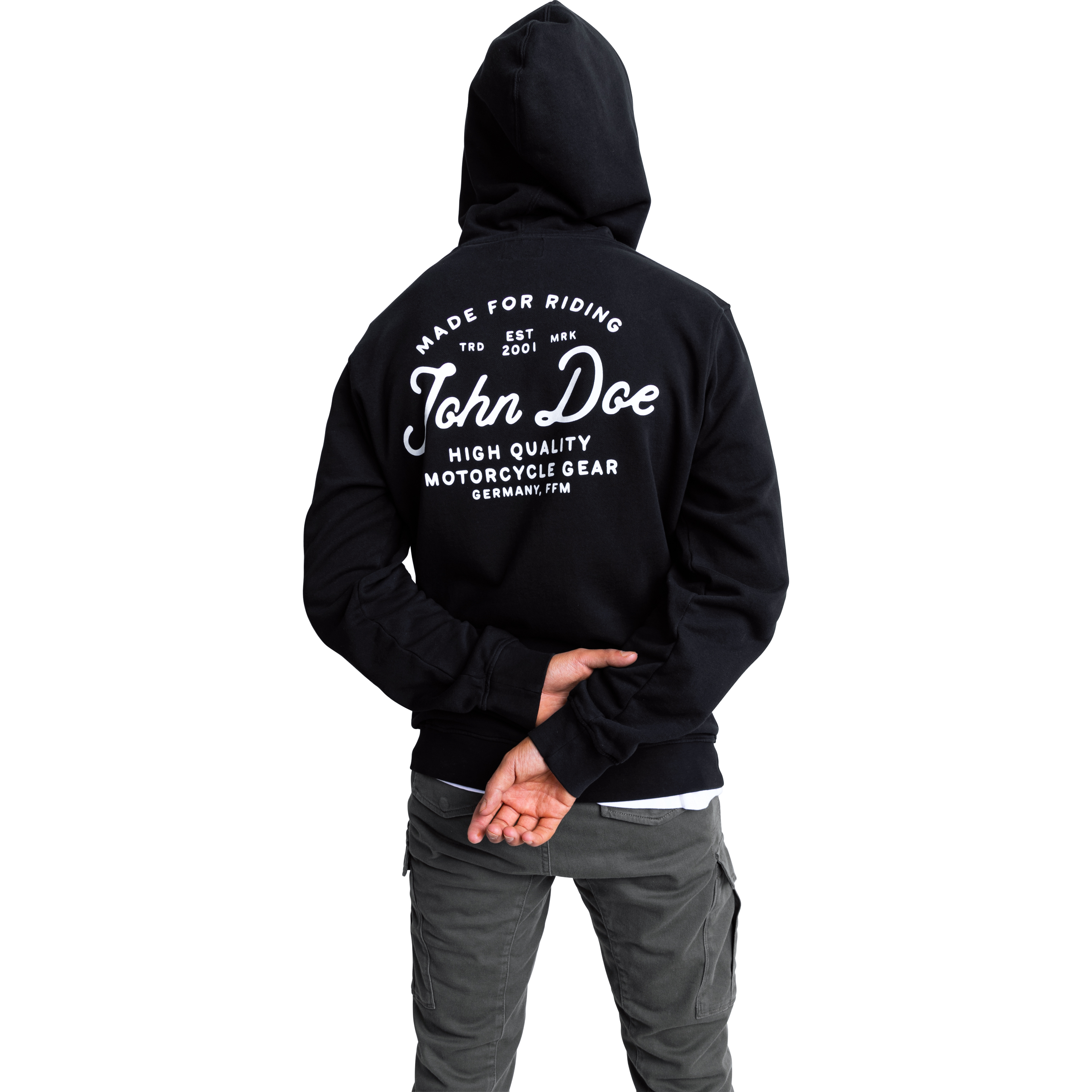 John Doe-Hoodie JD Lettering schwarz-8021351999001