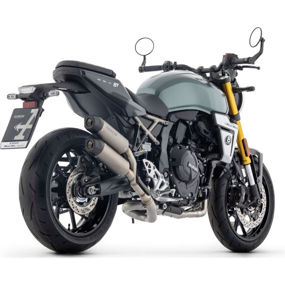 Arrow Exhaust-Auspuff Round-SIL-0002691