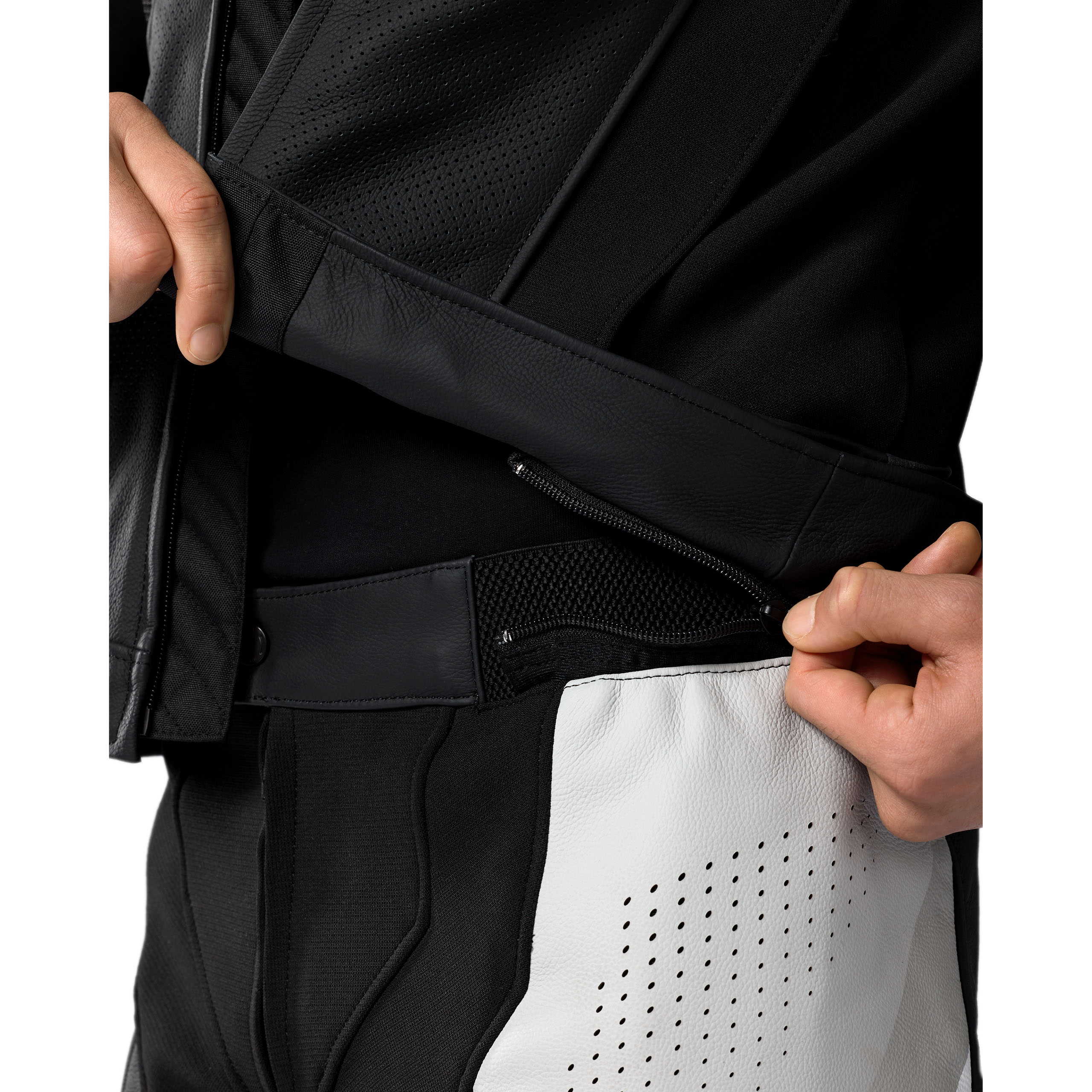 REV'IT!-Beta 2 Lederkombi 2-tlg. schwarz/hellgrau-0000780999081