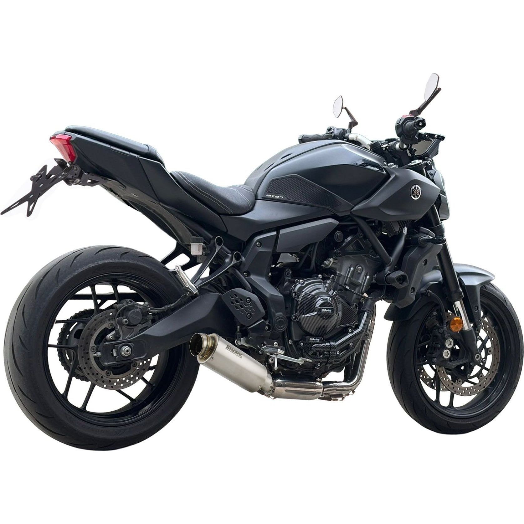 Shark exhaust Auspuff SRC4 2-1 Titanio per Yamaha MT-07/YZF R7 25-/26-