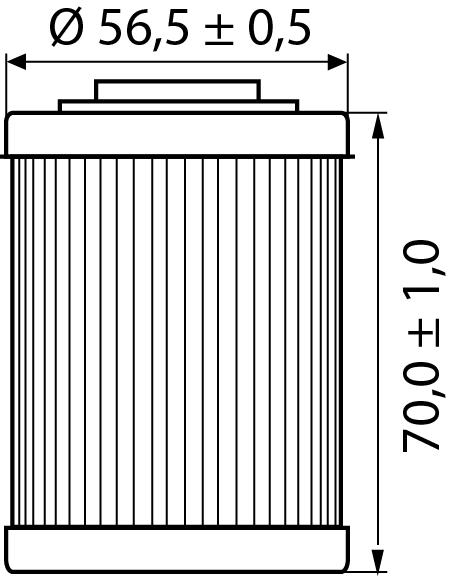 Hi-Q Ölfilter Einsatz OF152 kurz 71mm für Aprilia/Voxan/CanAm - Motorradteile & Ersatzteile - Filter & Schläuche