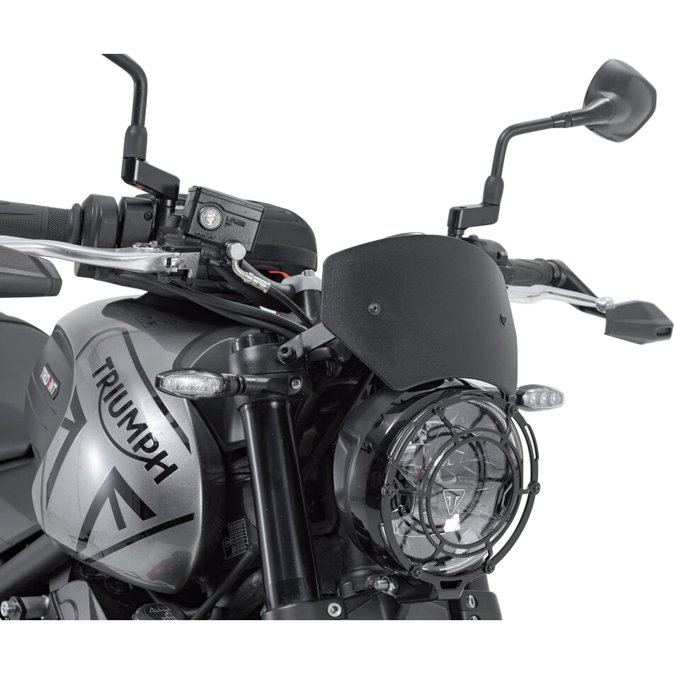 SW-MOTECH Windschild Alu schwarz für Triumph Trident 660 - Motorradteile & Ersatzteile - Anbauteile