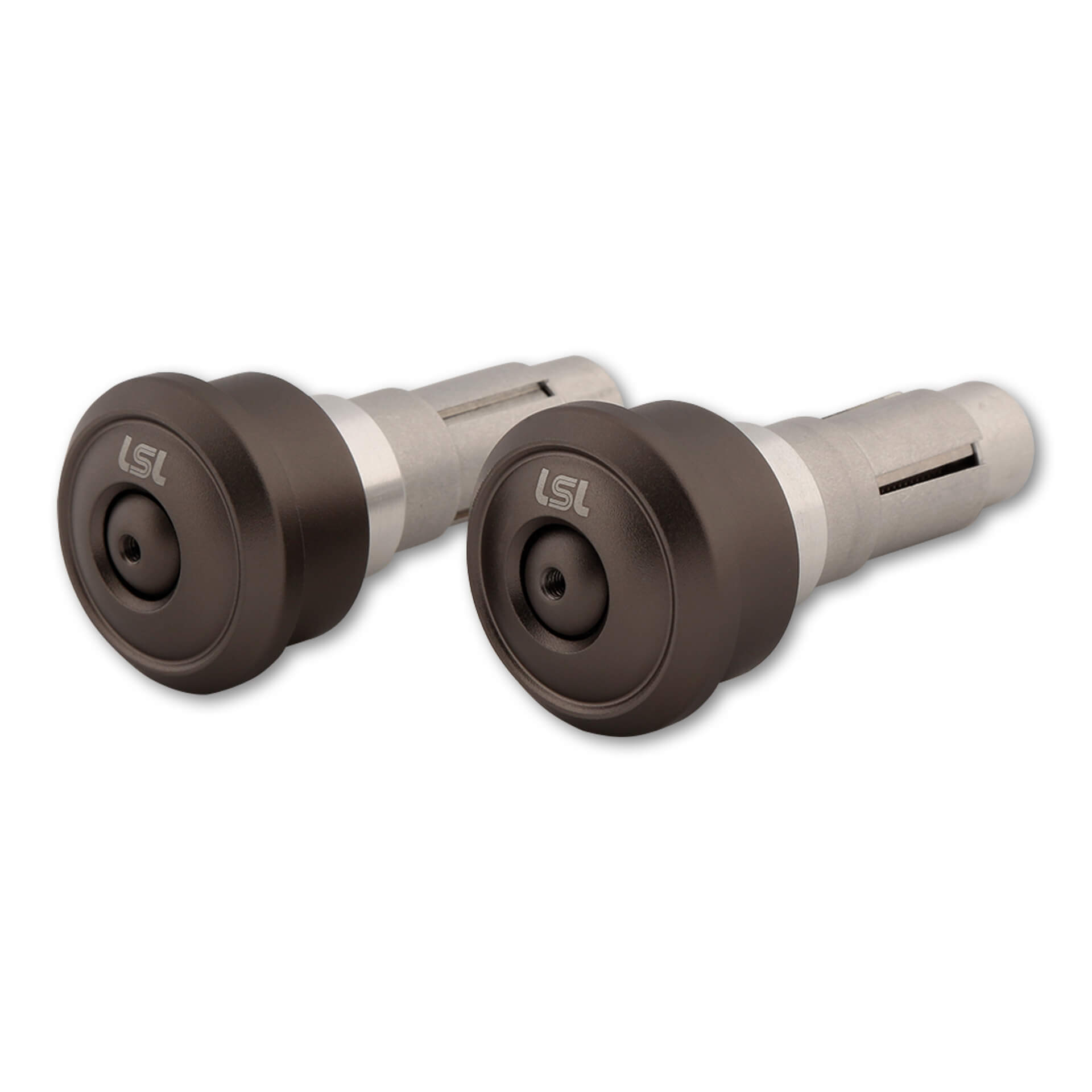 LSL Lenkergewichte für 12-22mm Innen-Ø Retro titan - Motorradteile & Ersatzteile - Lenker, Griffe & Hebel