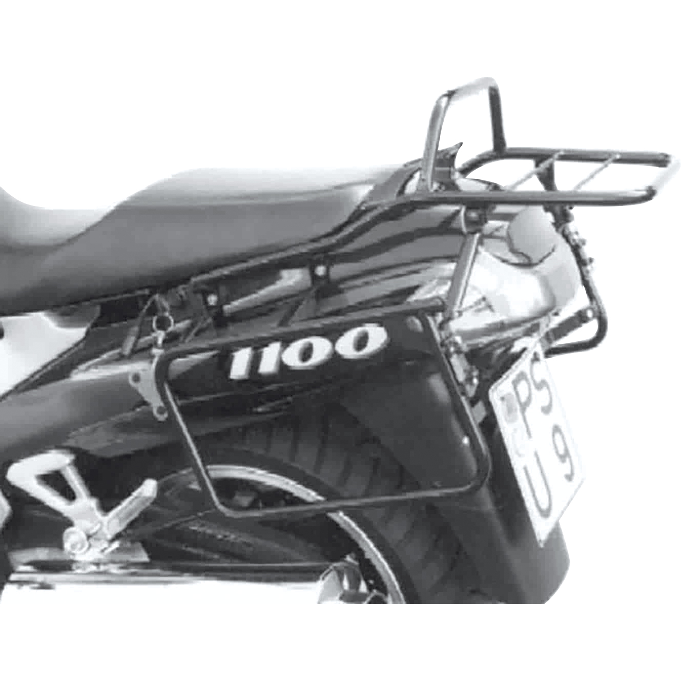 Hepco & Becker Seitenkofferträger schwarz für Kawasaki ZZR 1100 1993-2001 - Motorradzubehör - Motorradgepäck