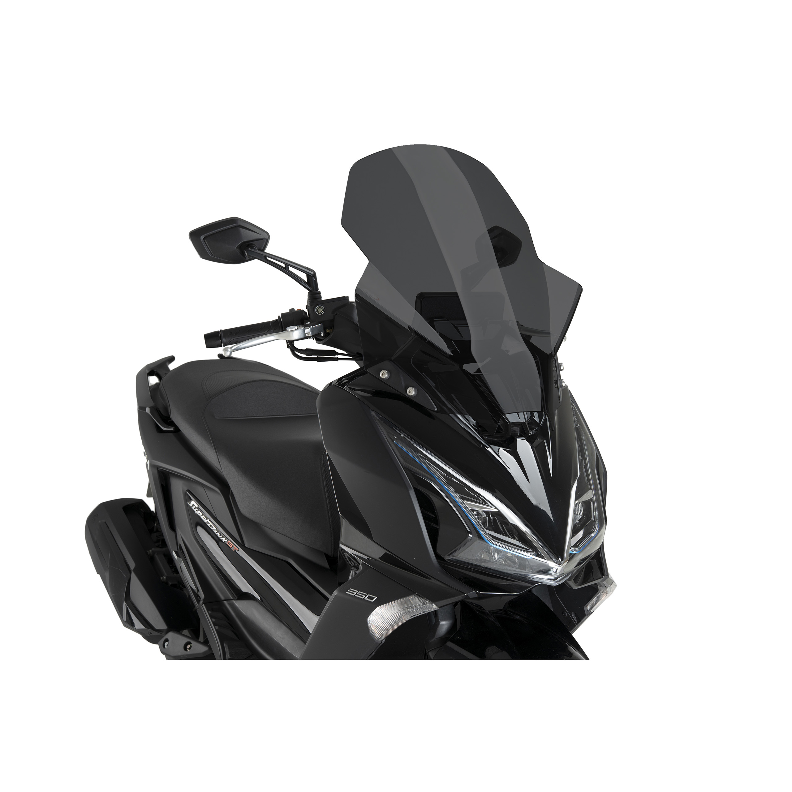 Puig Verkleidungsscheibe V-Tech Tour stark getönt für Downtown GT - Motorradteile & Ersatzteile - Anbauteile