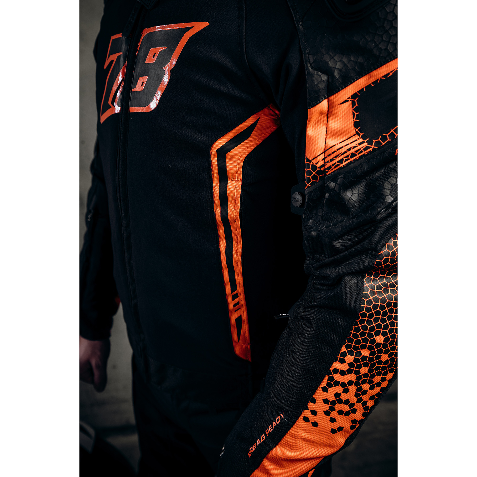 FLM-Octane Textiljacke 2 schwarz/rot L-0000827999033010