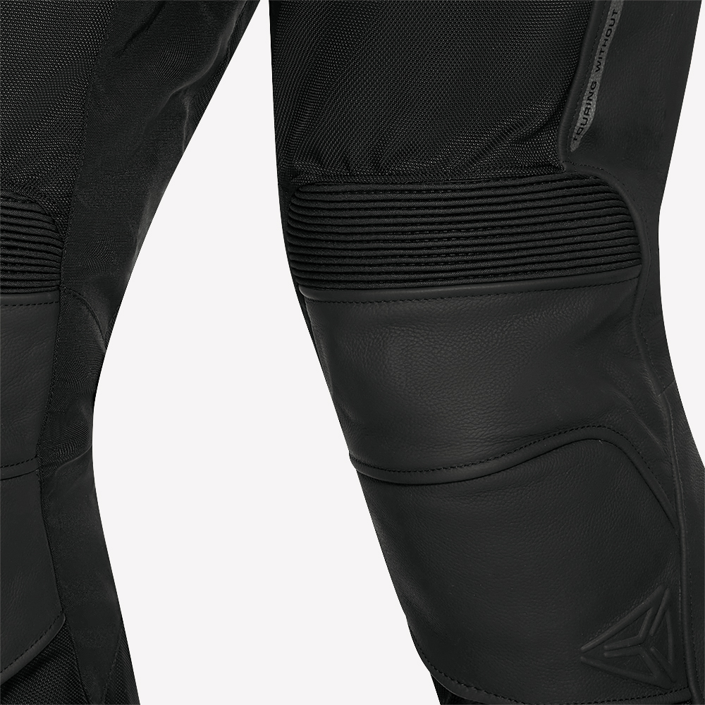 Pharao-Nitra WP Leder-/Textilhose schwarz 54-0000854003001308
