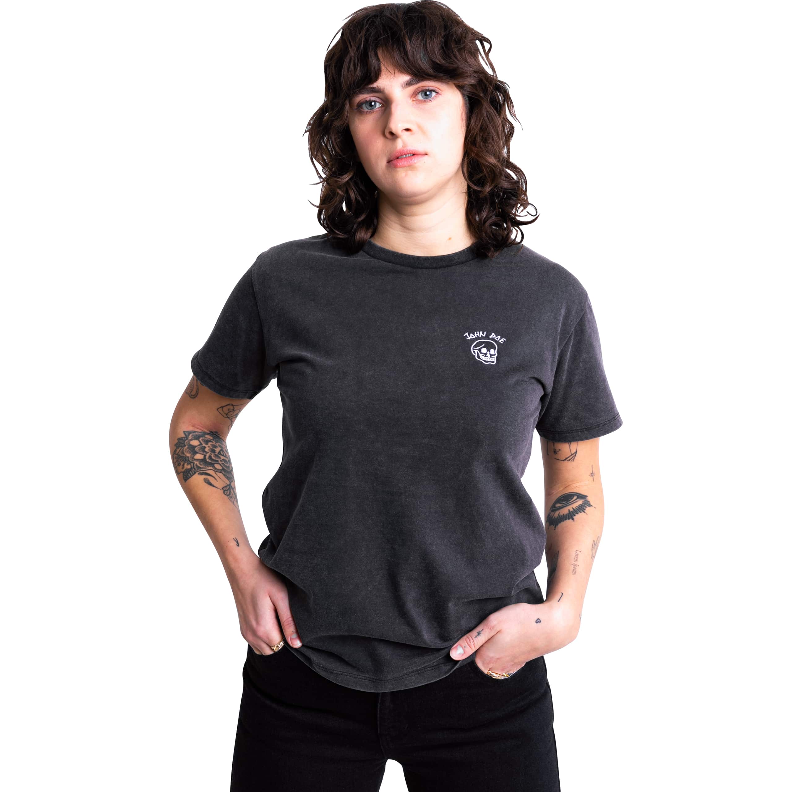 John Doe-T-Shirt Damen Live Fast Skull Fade Out schwarz-8021301999001