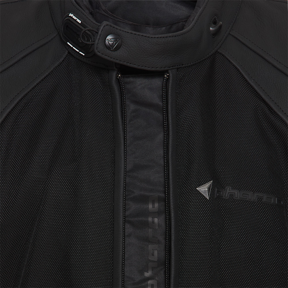 Pharao-Nitra WP Leder-/Textiljacke schwarz-0000860003001