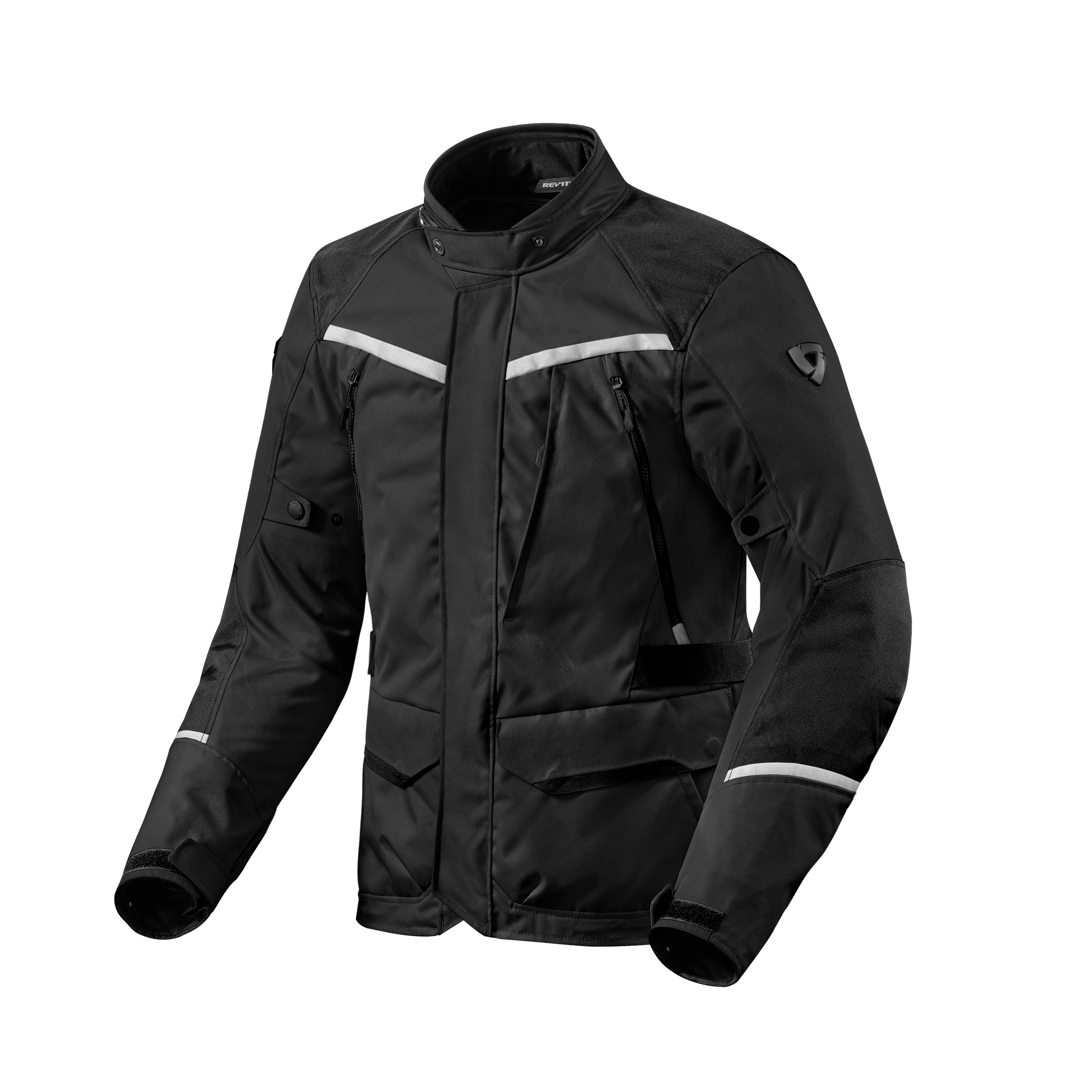 REV'IT!-Voltiac 3 H2O Textiljacke schwarz/silber M-0000786999088009