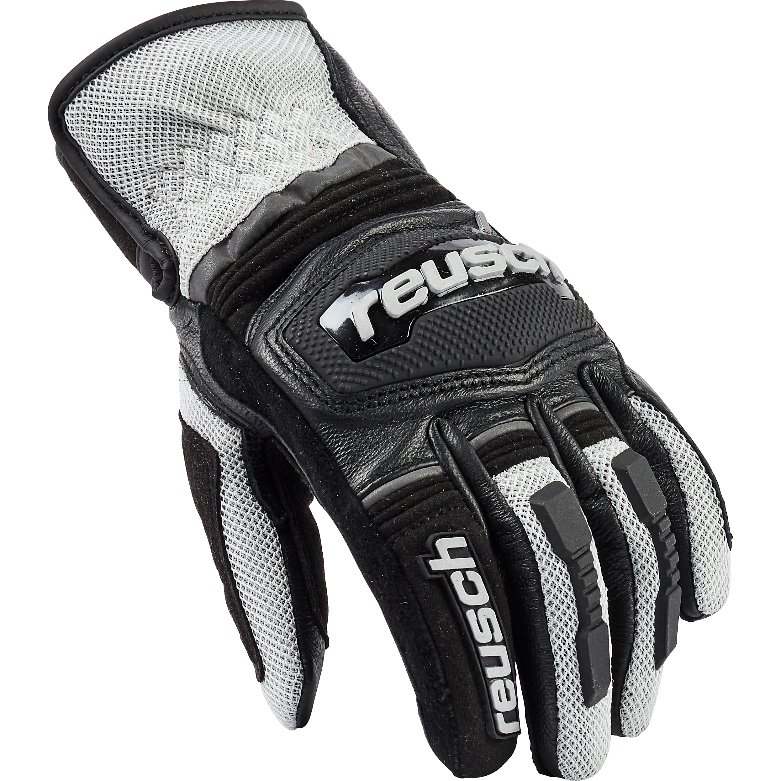 Reusch-Outsprint Damen Leder-/Textilhandschuh kurz schwarz/grau W-7-3117671999007932
