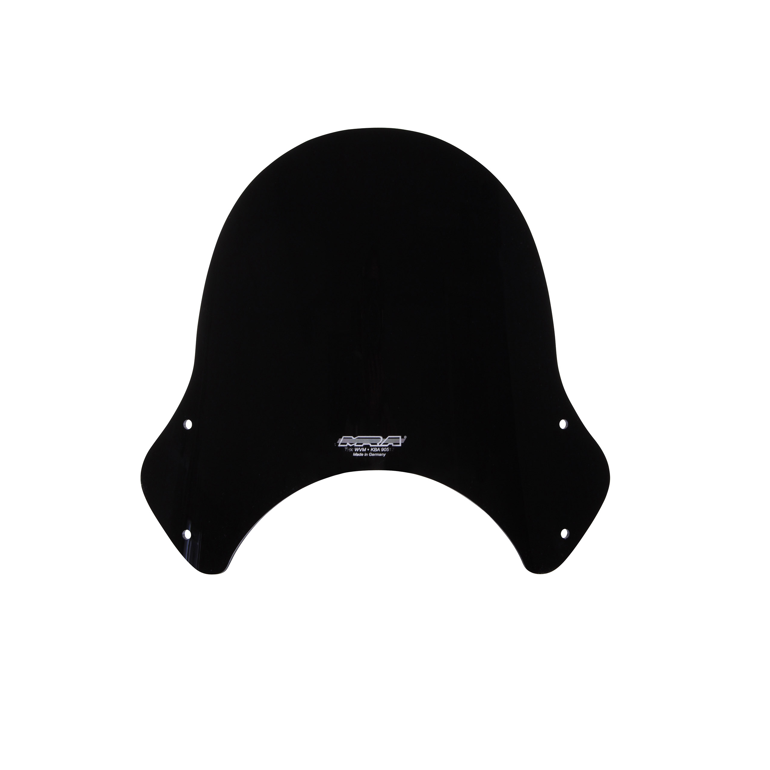 MRA windscreen Style SY 295x320mm without mounting kit black