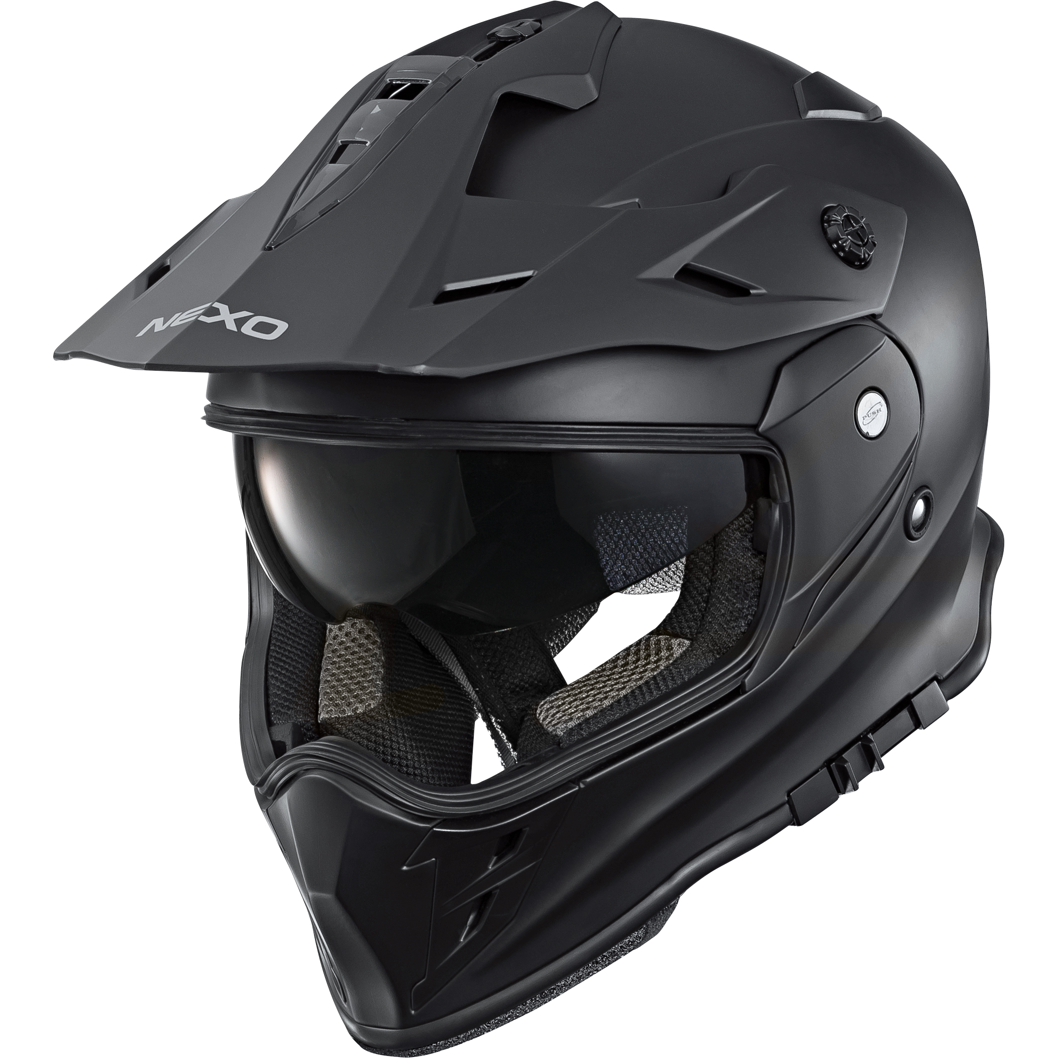 Nexo-MX-Line Endurohelm II mattschwarz-4801111999014