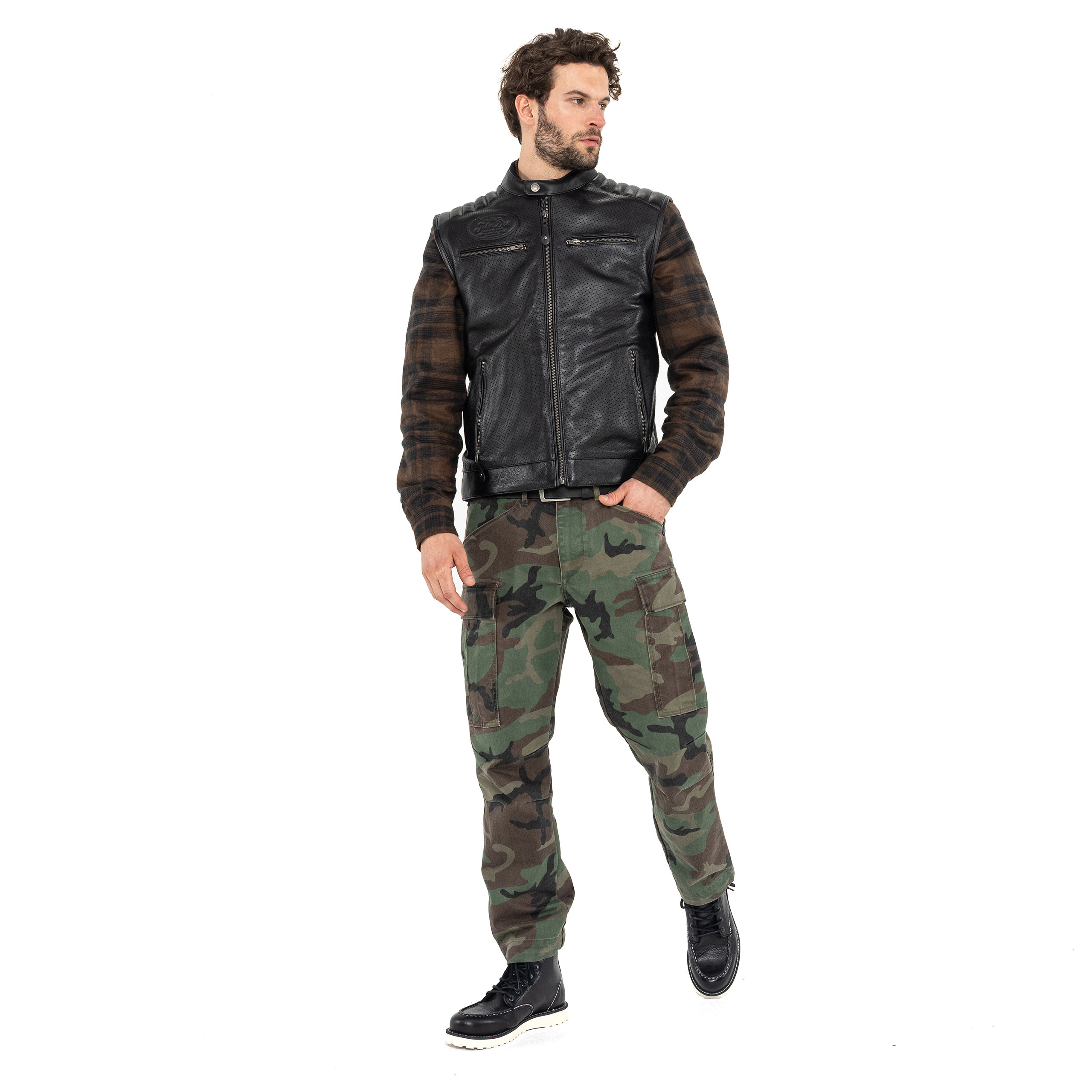 John Doe-Storm Lederweste  schwarz XL-0001072005001011