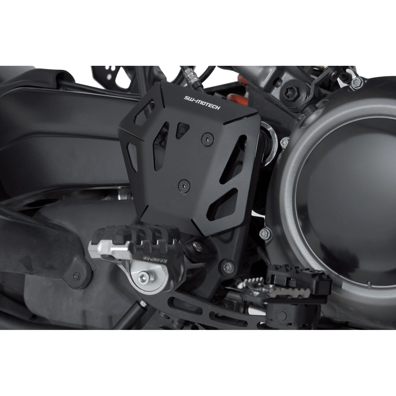 SW-MOTECH Fußbremspumpenschutz Alu schwarz für Harley-Davidson Pan Ame - Motorradteile & Ersatzteile - Verkleidungen & Abdeckungen