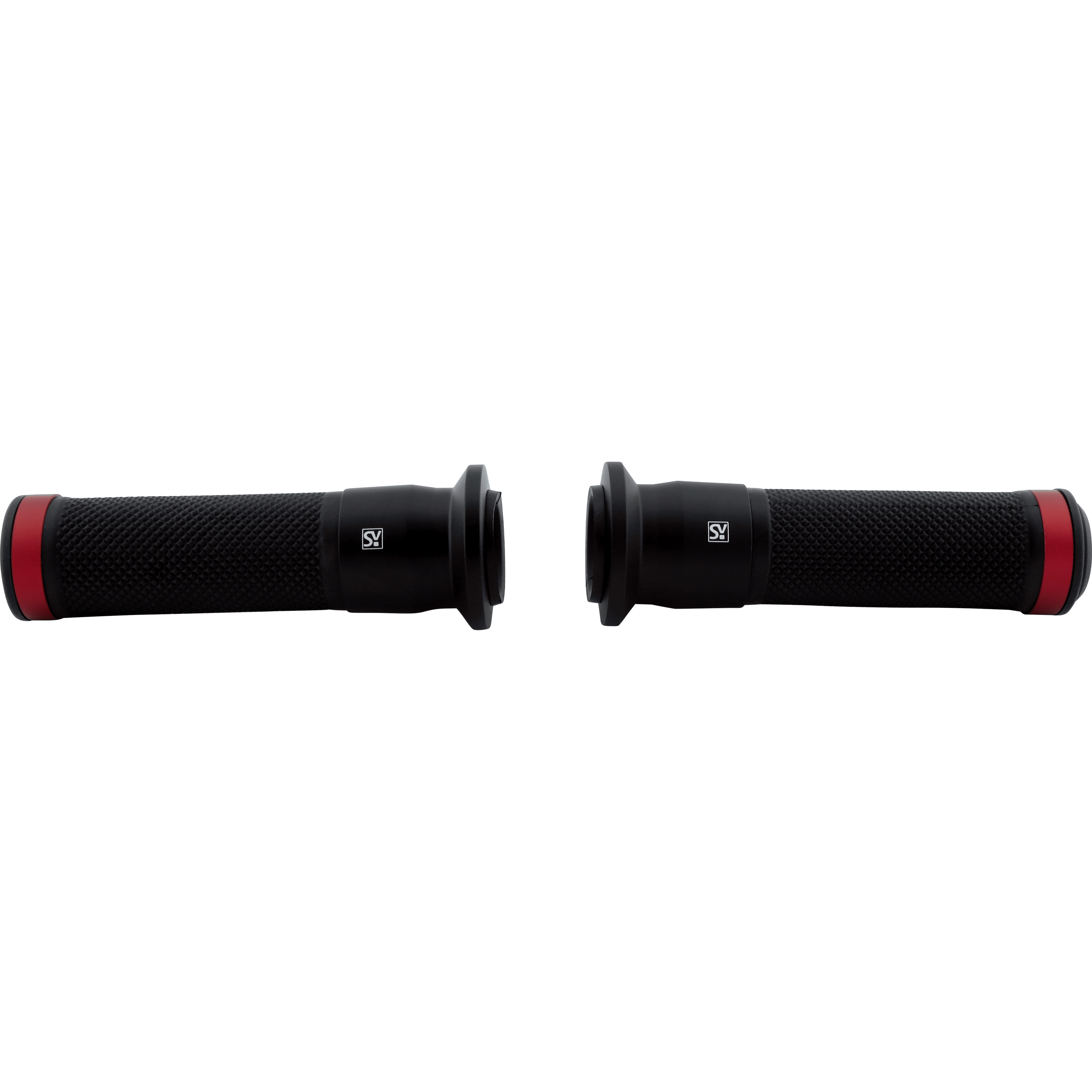 Shin Yo Griffgummipaar MARANO für 22 mm Lenker schwarz/rot - Motorradteile & Ersatzteile - Lenker, Griffe & Hebel