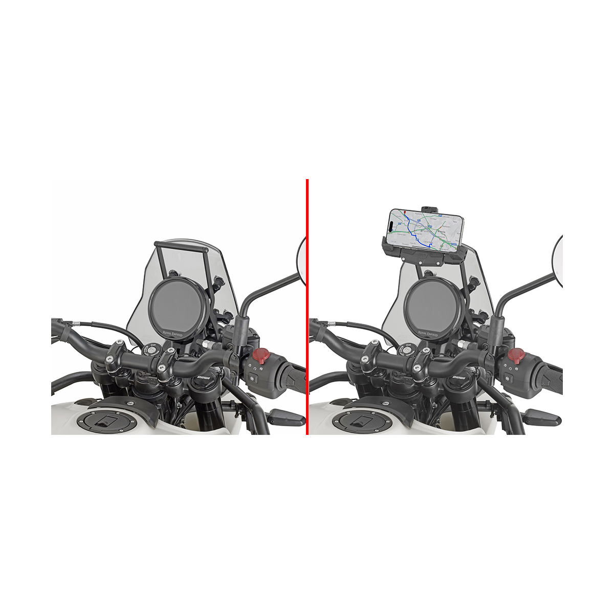 Givi Navi-Haltestrebe am Windschild FB9059 für Royal Enfield Hima - Motorradzubehör - Multimedia