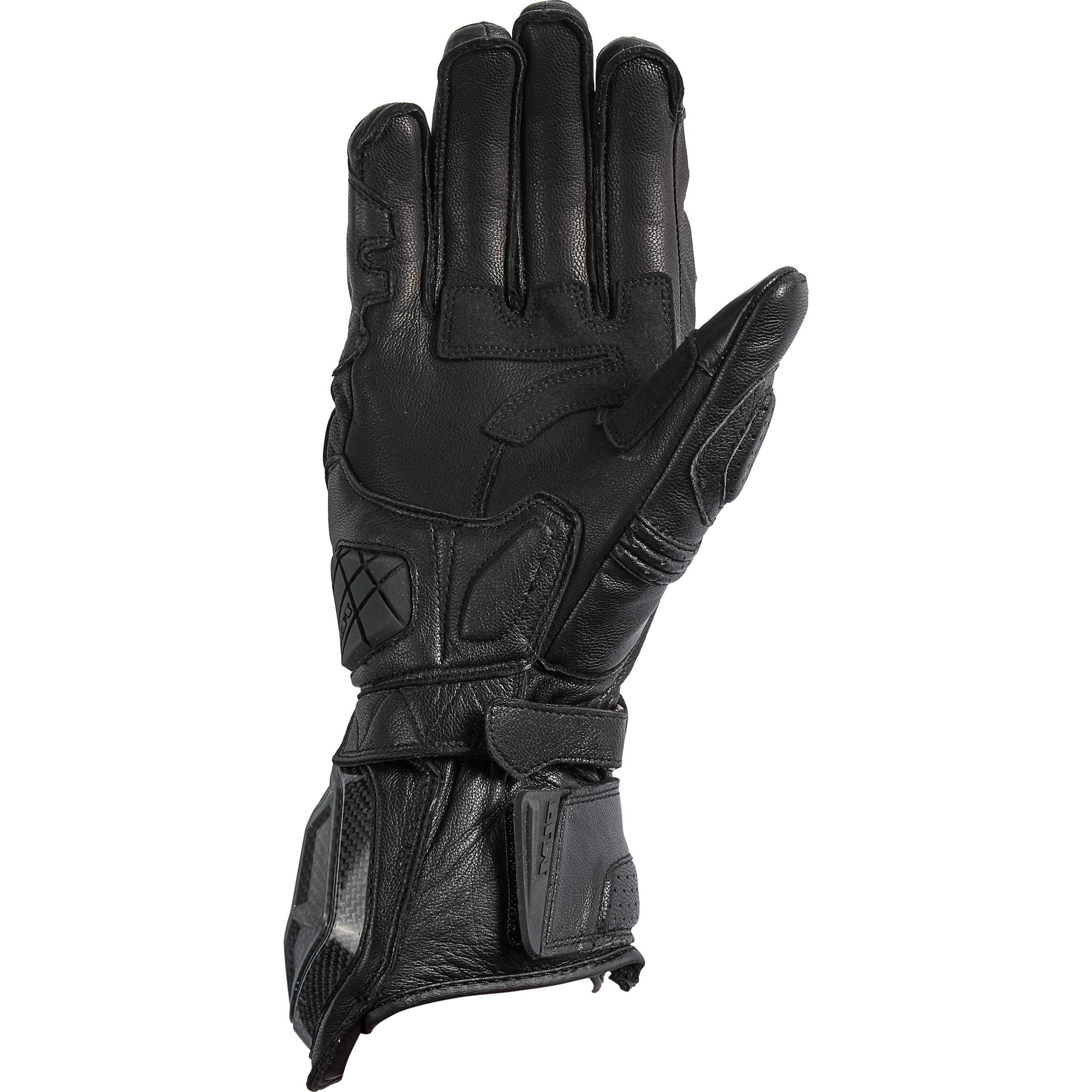 FLM-Lemans XT Racing Lederhandschuh lang schwarz 10-3114921006001938