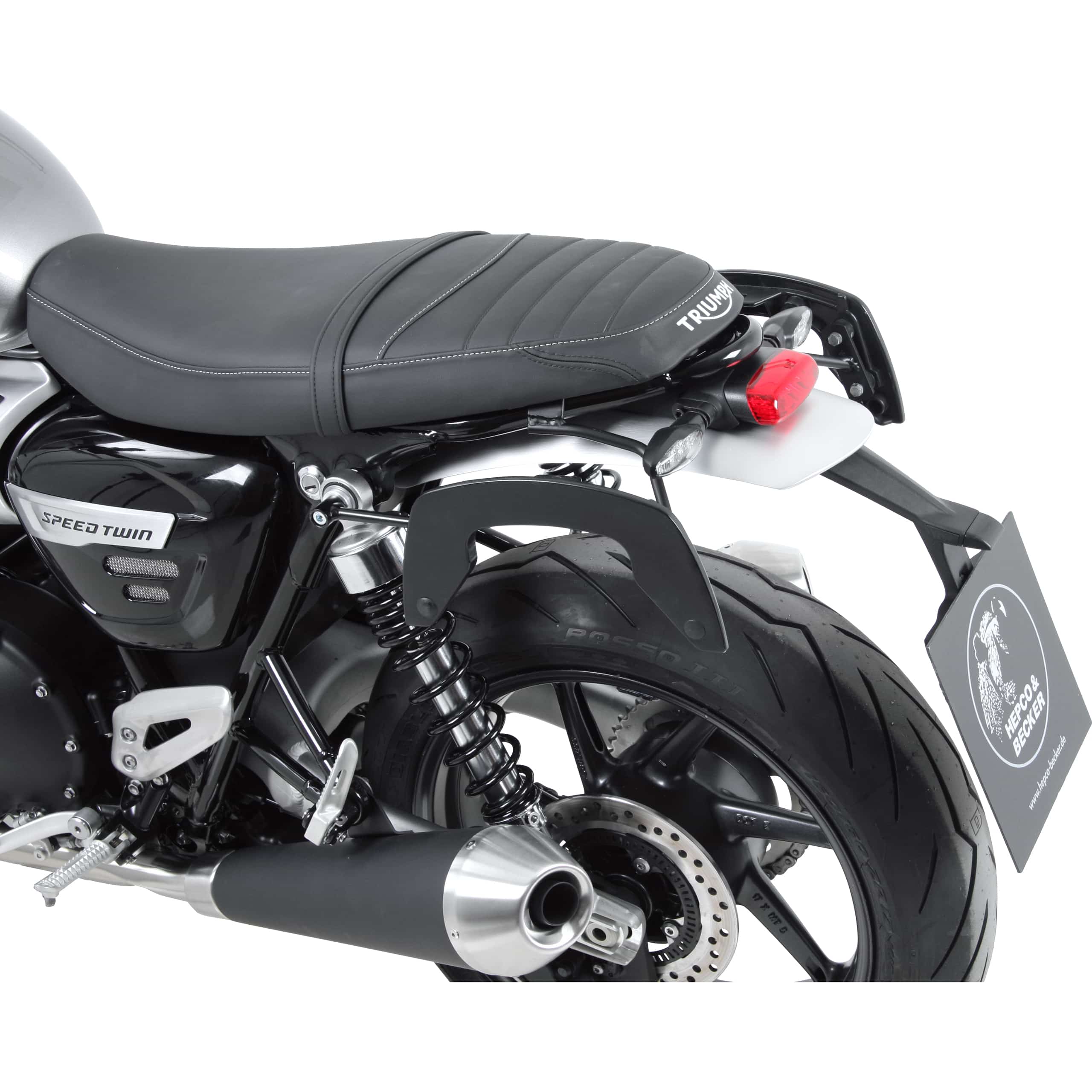 Hepco & Becker Seitentaschenhalter C-Bow schwarz für Speed Twin 1200 19-21 - Motorradzubehör - Motorradgepäck
